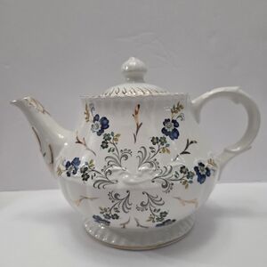 Vintage Ellgreave Wood & Sons Ironstone Flowers Floral